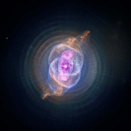 X-ray and optical image of the Cat's Eye Nebula