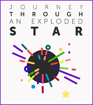 Journey Through an Exploded Star Logo