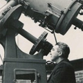 Carl Seyfert with Telescope