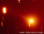 False color image of comet Tempel-Tuttle taken on February 19, 1998