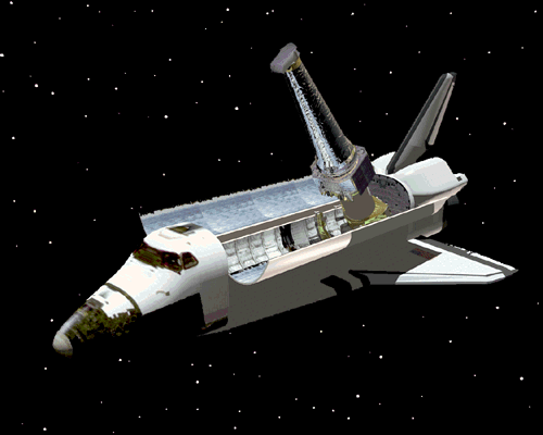 shuttle deploying Chandra