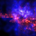Animation of Spiral Galaxy with Dissolve into Chandra/Hubble Image