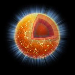 Illustration of Cassiopeia A Neutron Star
