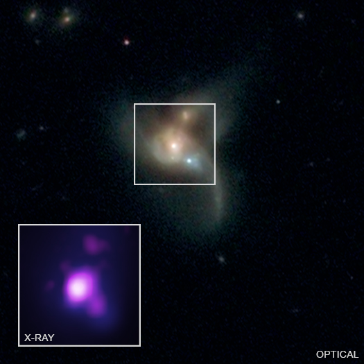 Image of black hole triplet