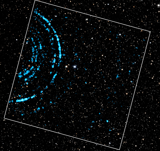 A composite image showing X-ray rings.