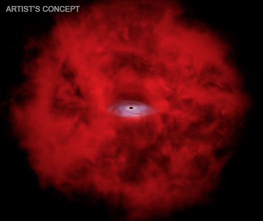 An illustration showing a close-up view of the object.