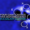 Quick Look: Astronomers Spy Quartet of Cavities From Giant Black Holes